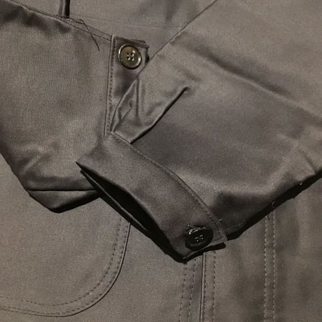 1950's LE MONT ST MICHEL Black Moleskin Jacket Deadstock