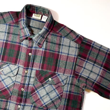 1990's FIVE BROTHER Heavy Flannel L/S Shirt