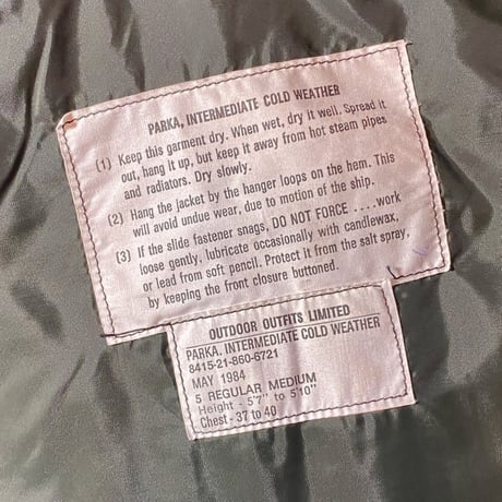 1980's Royal Canadian Navy Deck Jacket Deadstock