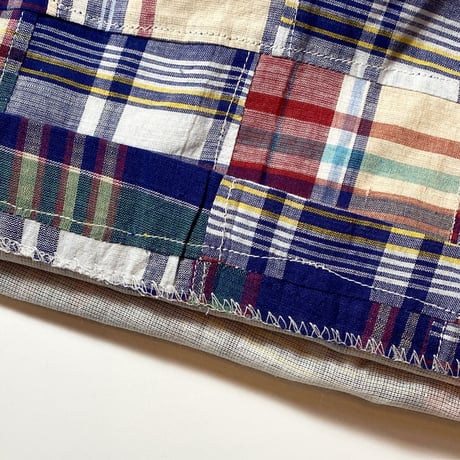 1970's〜 Unknown Indian Madras Patchwork Short Pants Deadstock
