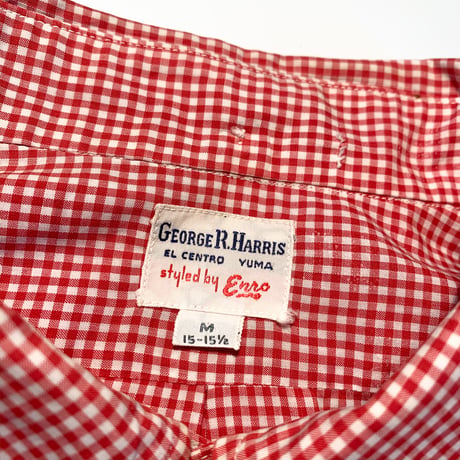 1960's GEORGE R.HARRIS S/S Shirt