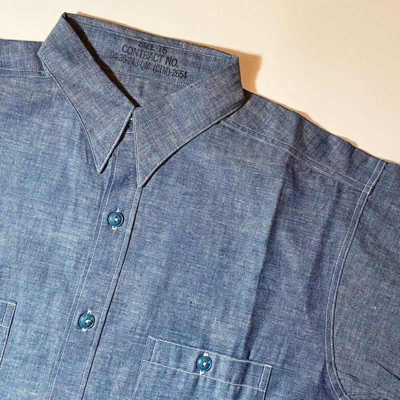 1950's US.NAVY Chambray L/S Shirt Deadstock | U