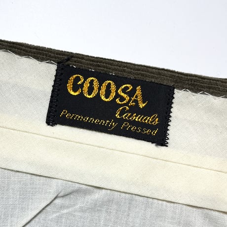 1960's COOSA Casuals Corduroy Tapered Pants Deadstock