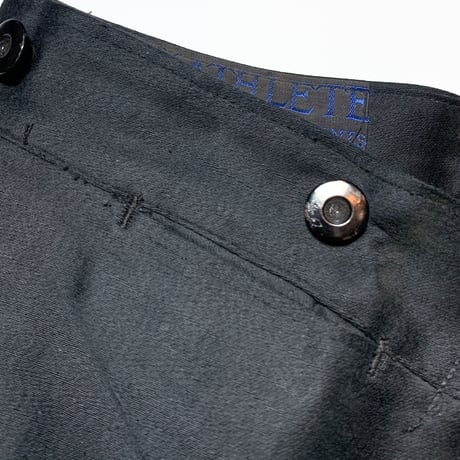 1930's〜 L'ATHLETE Black Moleskin Trousers Deadstock