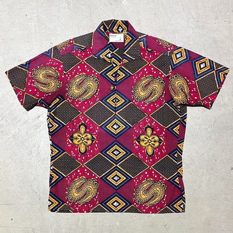 1960's Truval Skipper Pullover Batik S/S Shirt