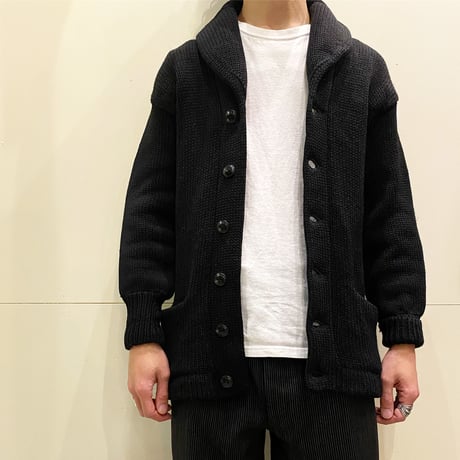 1930's〜 Unknown Shawl Collar Cardigan Black