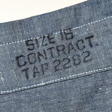 1950's US.NAVY Chambray L/S Shirt Deadstock