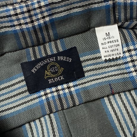 1960's〜 BLOCK L/S Shirt Deadstock