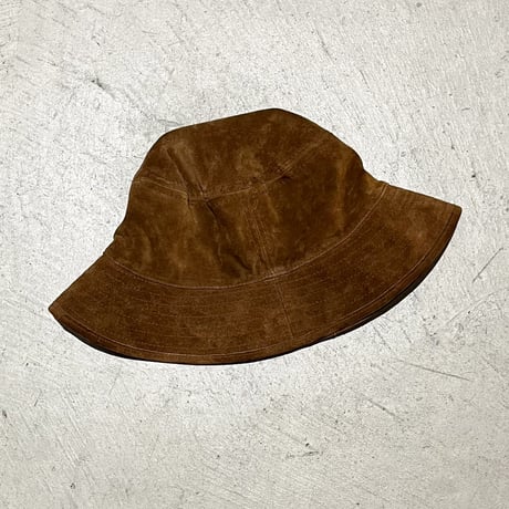 1980's BANANA REPUBLIC Suede Leather Hat