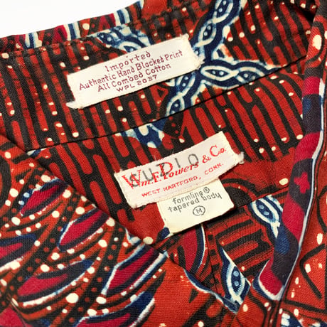 1960's Wm.F.Powers&Co. Batik S/S Shirt