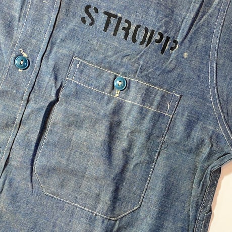1950〜60's US.NAVY Chambray L/S Shirt Deadstock