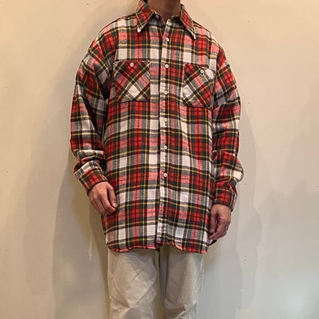 1970's BIG YANK Heavy Flannel L/S Shirt