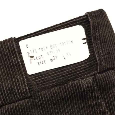 1960's〜 FROSTPROOF Corduroy Trousers Deadstock