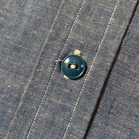 1940's〜 US.NAVY Chambray L/S Shirt Deadstock