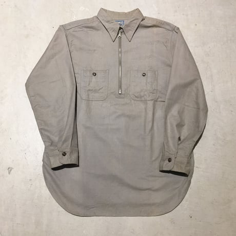 1940's NORTHWOOD Chamois Cloth Pollover L/S Shirt
