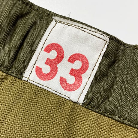 1950〜60's French Army M-47 Herringbone Trousers Deadstock