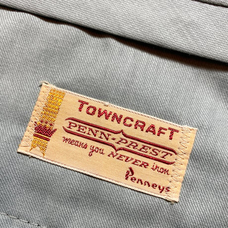 1960's TOWNCRAFT Tapered Slacks Deadstock