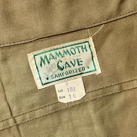 1950's〜 MAMMOTH CAVE L/S Shirt Deadstock