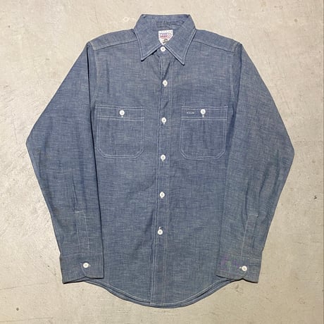 1960's KENNINGTON Chambray L/S Shirt Deadstock