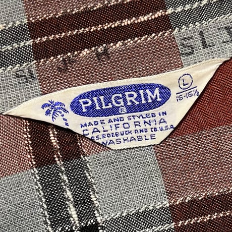 1950's PILGRIM Rayon L/S Shirt