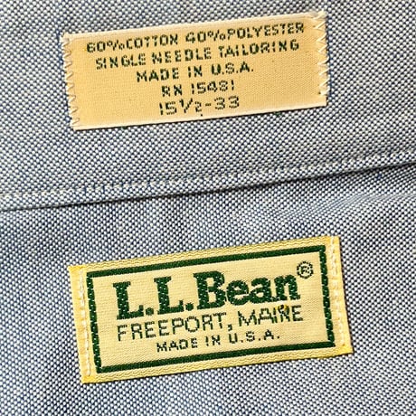 1980's L.L.Bean L/S Shirt Deadstock