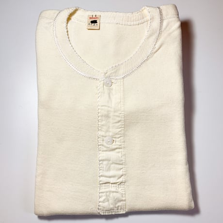 1940〜50's Unknown Henleyneck L/S Tee Deadstock