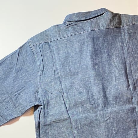1940's〜 US.NAVY Chambray L/S Shirt Deadstock