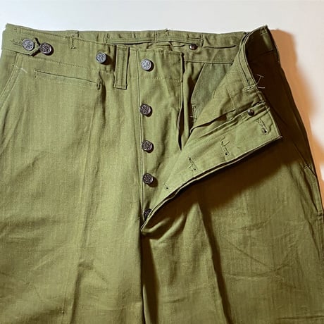 1940's US.ARMY M-43 Herringbone Field Trousers Deadstock