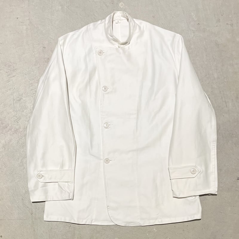 ジャケット・アウター 70s Italian Navy Chef Jacket DEAD STOCK】Italian Navy Chef Jacket イタリア軍 シェフ