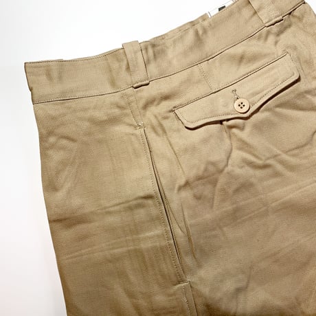 1950's French Army Chino Short Pants Deadstock