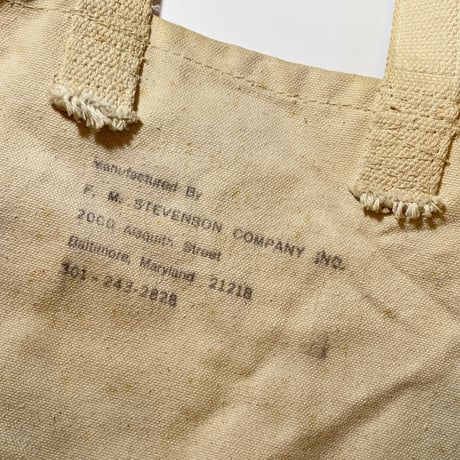 1950's〜 Unknown Canvas Tool Bag