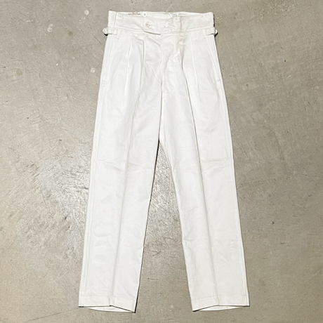 1950's〜 British Military White Trousers Deadstock