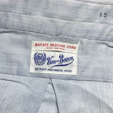 1960's Van Boven Inc. Tab Collar S/S Shirt Deadstock