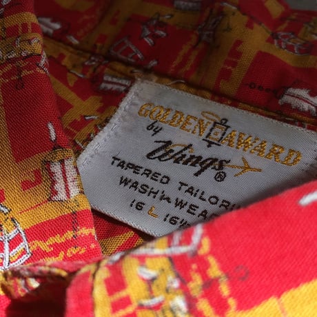 1960's GOLDEN AWARD by Wings Quarter Sleeve Shirt