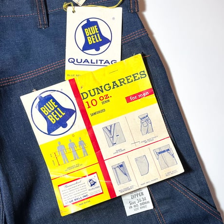 1960's BLUE BELL Denim Painter Pants Deadstock