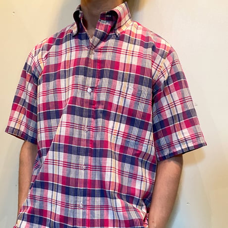 1960〜70's Brooks Brothers Indian Madras S/S Shirt