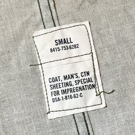 1960's US.ARMY Gas Protective Coat Deadstock