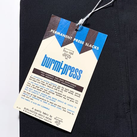 1960's Bur-Mil Tapered Slacks Deadstock