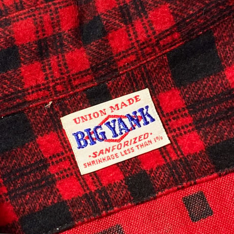 1950〜60's BIG YANK Flannel L/S Shirt