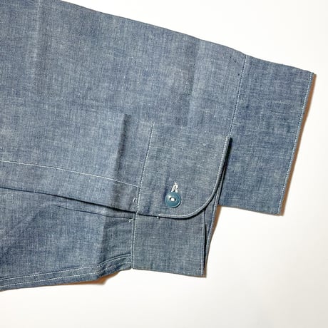 1950〜60's US.NAVY Chambray L/S Shirt Deadstock