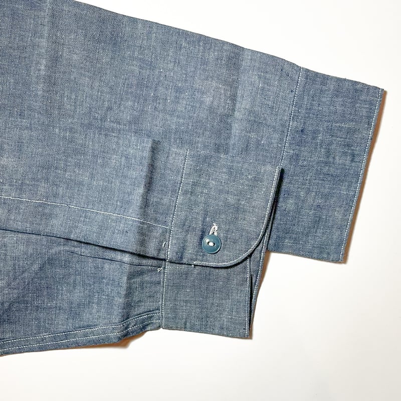 1950〜60's US.NAVY Chambray L/S Shirt Deadstock