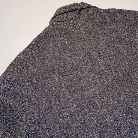 1950's French Unknown Black Chambray Work Jacket