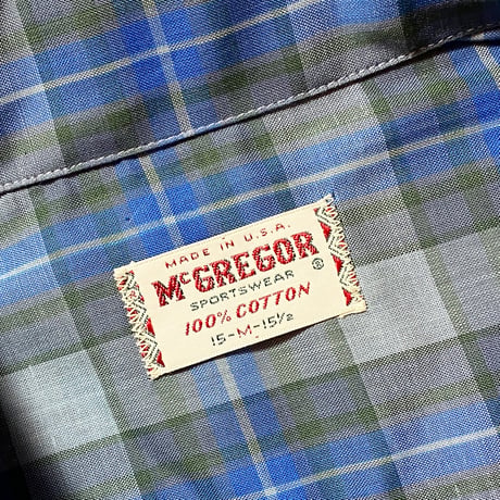 1960's McGREGOR S/S Shirt Deadstock