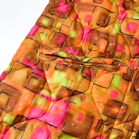 1970's Red Head Quilting Jacket