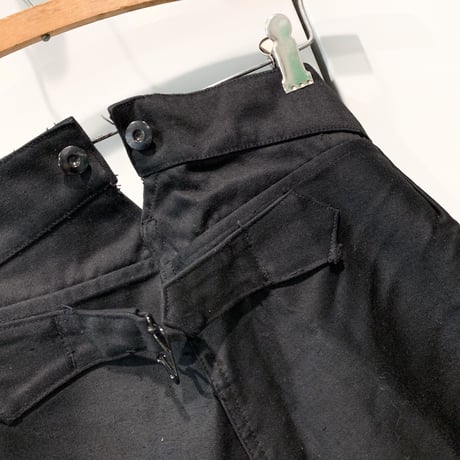 1930's Dubune&Devenchene Black Moleskin Trousers Deadstock