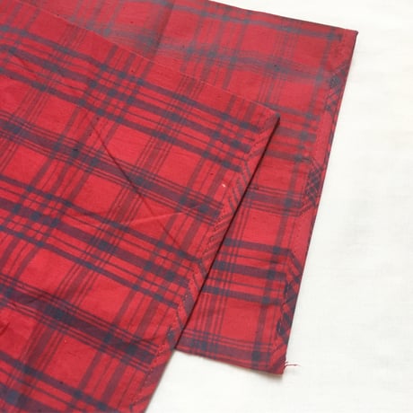 1960's DONEGAL Indian Madras Henleyneck S/S Shirt Deadstock