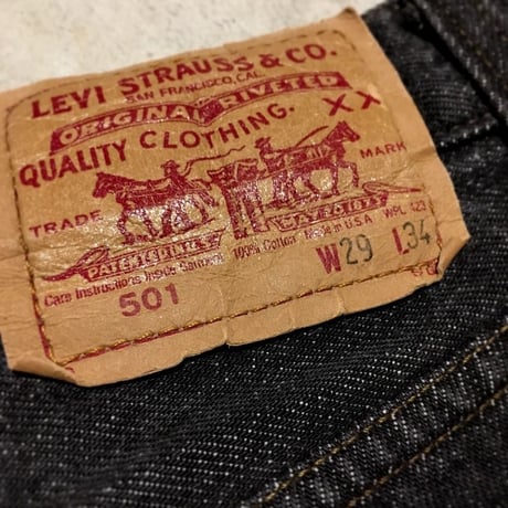 1980〜90's Levi's 501 Black Denim Pants