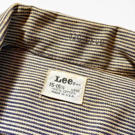 1960's〜 Lee Hickory Pullover L/S Shirt Deadstock