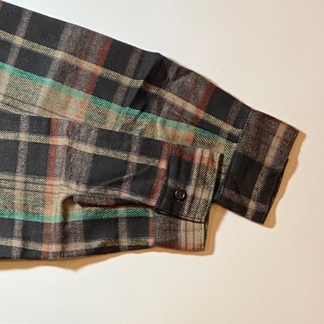 1980's RUGGED WEAR Heavy Flannel L/S Shirt Deadstock