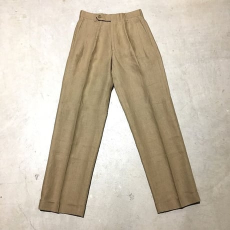 1980〜90's Brooks Brothers Linen Trousers Deadstock